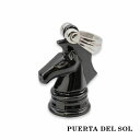 PUERTA DEL SOL チェスナイト ペンダント(チェーンなし) ブラック シルバー950 チタンコーティング ユニセックス シルバーアクセサリー 銀 S...