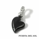 PUERTA DEL SOL トランプ クラブ フラット ペンダント(チェーンなし) ブラック シルバー950 チタンコーティング ユニセックス シルバーアクセ...
