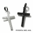 PUERTA DEL SOL Destroy 破壊 クロス 十字架 ペンダント(チェーンなし) ジルコニア シルバー950 ユニセックス シルバーアクセサリー ...