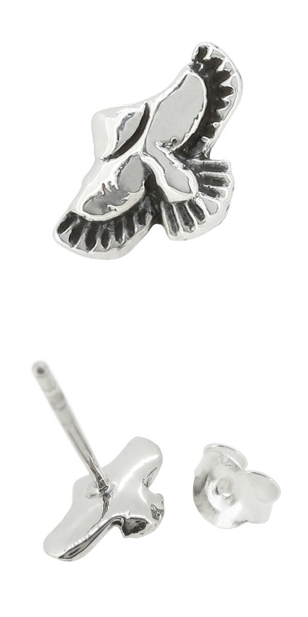 イーグル シルバー ピアス 1P 片耳用 メンズ メンズピアス ハード 銀の蔵 シルバー925 鷲 ワシ 鳥 ハードピアス 男性用ピアス プレゼント 人気 おしゃれ かっこいい