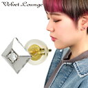 Velvet Lounge ヴェルヴェットラウンジ シャイニー ダイヤモンド スタッド ピアス 1P 片耳用 シルバー ダイヤ シルバーピアス ダイヤモンドピア...