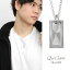 Que Crave タグ プレート 四角 ペンダントトップ ネックレス ペンダント シルバー925 シルバーアクセサ..