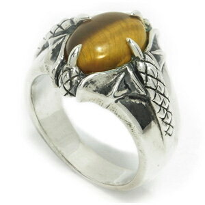 タイガーアイ ドラゴンクロー シルバーリング 17〜21号 ハードリング メンズ リング 銀の蔵男性用 指輪 シルバ-タイガ-アイ 虎目石 Tigereye クリスマス プレゼント 人気 おしゃれ 彼氏のサムネイル