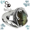 Sploosh R-48 リング 12〜17号 ラブラドライト 天然石 メンズ アクセサリー 男性用 指輪 メンズリング 男性用指輪 スプルーシュ ブランド プ...