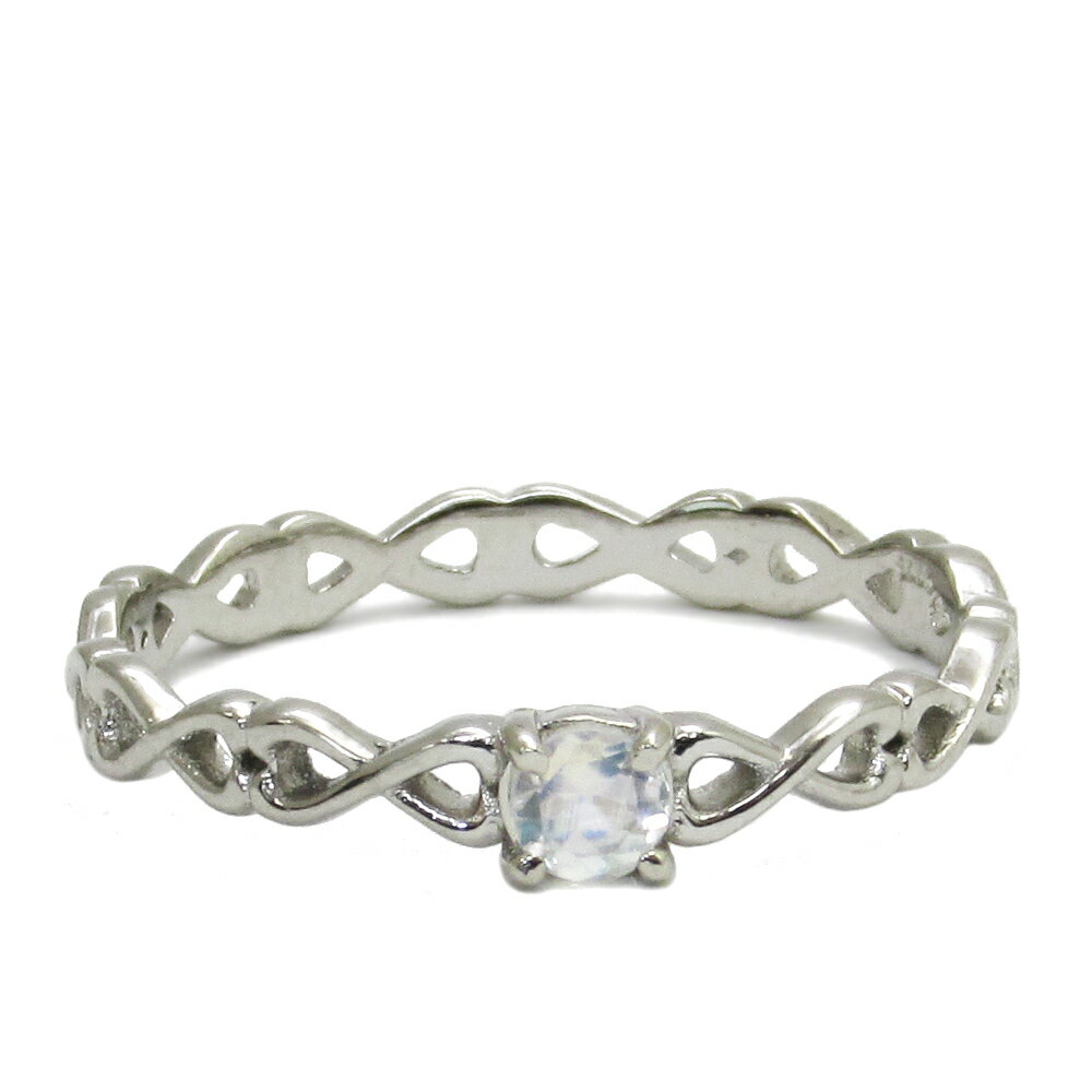 ムーンストーン アラベスクプラチナコート シルバーリング 7〜15号 レディース リング 女性用 指輪 パワーストーン 天然石 レディースリング レディース指輪...