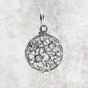 ROKUZAN フラワー モーニンググローリー ルーペ ペンダント ペンダントトップ ネックレス トップ ヘッド Morning glory 朝顔 アサガオ シルバー925 ペリドット シトリン ホワイトトパーズ マーカサイト 碌山ジュエリー ブランド レディース 女性 彼女 娘 妻 誕生日 記念日