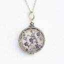ROKUZAN フラワー パルムブロッサム ルーペ ペンダント ペンダントトップ ネックレス トップ ヘッド Plum blossom 梅 ウメ シルバー925 アメジスト ホワイトトパーズ マーカサイト 碌山ジュエリー ブランド レディース 女性 彼女 娘 妻 誕生日 記念日 プレゼント 人気