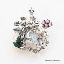 MOOMIN ムーミン スナフキン & リトルミイ ブローチ ペンダントトップ (チェーンなし) ネックレス トップ ヘッド シルバー マラカイト シルバー925 ちびのミイ レディース 女性 彼女 娘 妻 誕生日 記念日 プレゼント 人気 おしゃれ