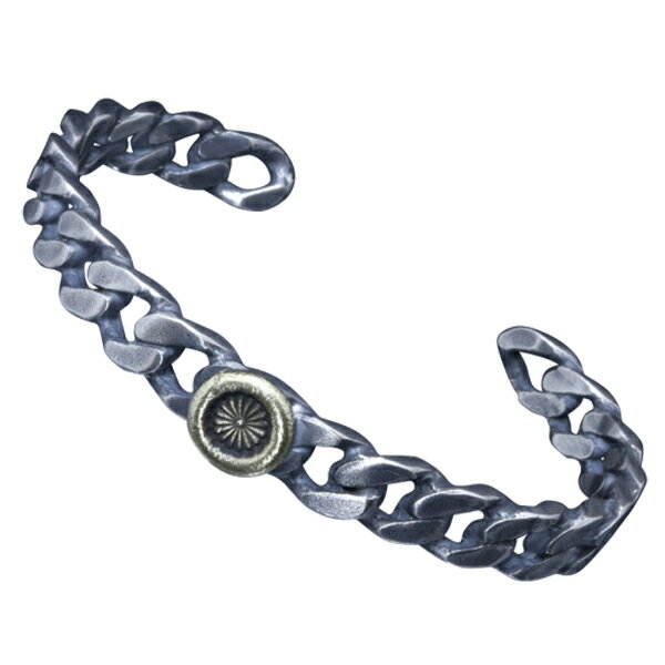 龍頭 喜平菊紋 バングル メンズ シルバー 真鍮 シルバーバングル メンズバングル シルバー925 男性 彼氏 伝統技法 ギフト 人気 おしゃれ ブランド