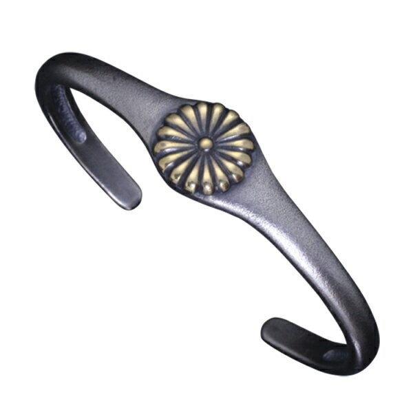 龍頭 菊 バングル メンズ シルバー 真鍮 シルバーバングル メンズバングル シルバー950 男性 彼氏 伝統技法 ギフト 人気 おしゃれ ブランド