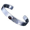龍頭 丸鎚目 バングル 10mm 石付き メンズ シルバー シルバーバングル メンズバングル シルバー950 男性 彼氏 伝統技法 ギフト 人気 おしゃれ ブラ...
