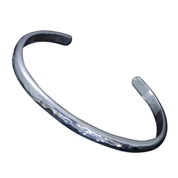 龍頭 甲丸丸鎚目 バングル 5mm メンズ シルバー シルバーバングル メンズバングル シルバー950 男性 彼氏 伝統技法 ギフト 人気 おしゃれ ブランド