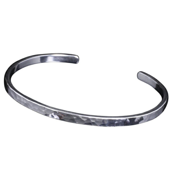 龍頭 丸鎚目 バングル 3mm幅 メンズ シルバー シルバーバングル メンズバングル シルバー950 男性 彼氏 伝統技法 ギフト 人気 おしゃれ ブランド