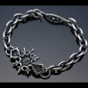 龍頭 ゴシック調 霰 ブレスレット メンズ シルバー シルバーブレスレット メンズブレスレット 男性 彼氏 伝統技法 ギフト 人気 おしゃれ ブランド ストリー...