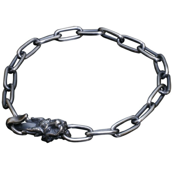 楽天新宿 銀の蔵 シルバーアクセサリー龍頭 小龍フック ブレスレット メンズ シルバー シルバーブレスレット メンズブレスレット シルバー950 男性 彼氏 伝統技法 ギフト 人気 おしゃれ ブランド ストリート