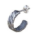 龍頭 ツイスト ピアス 1P 片耳用 燻し メンズ シルバー シルバーピアス フープピアス メンズピアス シルバー950 男性 彼氏 伝統技法 ギフト 人気 おしゃれ ブランド リング