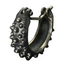 龍頭 霰フープ ピアス 1P 片耳用 燻し メンズ シルバー シルバーピアス フープピアス メンズピアス シルバー950 男性 彼氏 伝統技法 ギフト 人気 お...