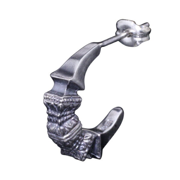 龍頭 独鈷杵 ピアス 1P 片耳用 メンズ シルバー シルバーピアス フープピアス メンズピアス シルバー950 男性 彼氏 伝統技法 ギフト 人気 おしゃれ ブランド リング