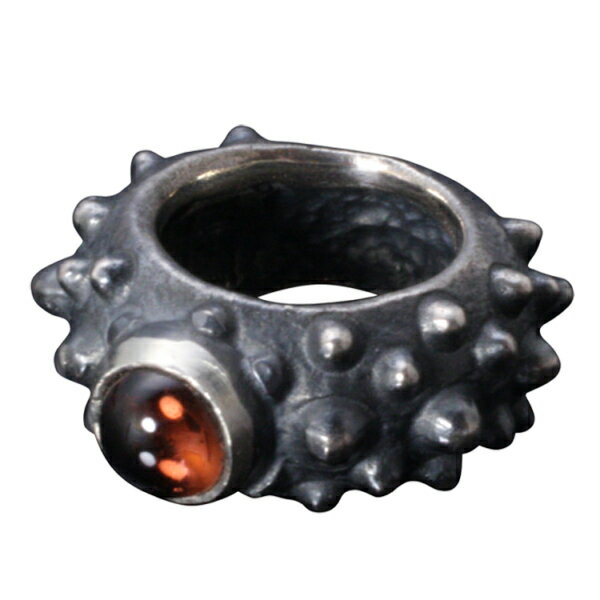 龍頭 ガーネット いぶし 霰 ビーズ シルバービーズ ペンダントトップ トップ ヘッド メンズ レディース..