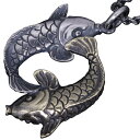 龍頭 夫婦鯉 ネックレス チェーン付き ペンダント メンズ シルバー シルバーネックレス メンズネックレス 鯉 コイ 魚 シルバー950 男性 彼氏 伝統技法 ギフト 人気 おしゃれ ブランド