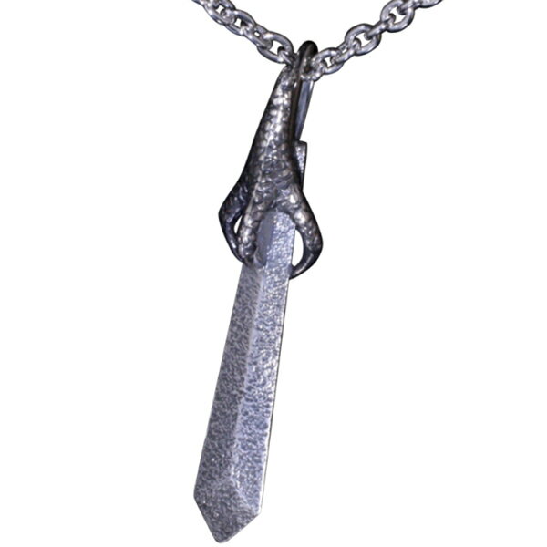 龍頭 龍手剣 ネックレス チェーン付き ペンダント メンズ シルバー シルバーネックレス メンズネックレス 竜 ドラゴン 剣 刀 武器 シルバー950 男性 彼氏 伝統技法 ギフト 人気 おしゃれ ブランド