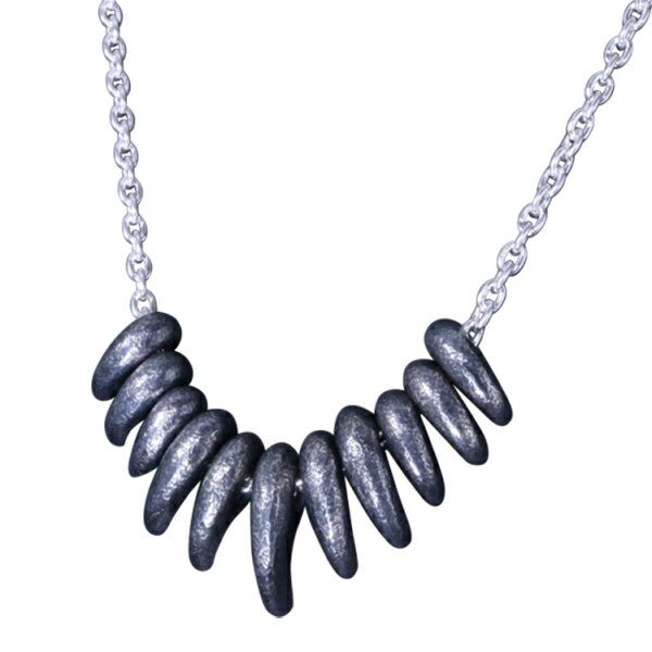 龍頭 いぶし 八尺瓊 勾玉 ネックレス チェーン付き ペンダント メンズ シルバー シルバーネックレス メンズネックレス シルバー950 男性 彼氏 伝統技法 ギフト 人気 おしゃれ ブランド