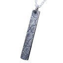 龍頭 乱菊 インゴット ネックレス チェーン付き ペンダント メンズ シルバー シルバーネックレス メンズネックレス 花 シルバー950 男性 彼氏 伝統技法 ギフト 人気 おしゃれ ブランド