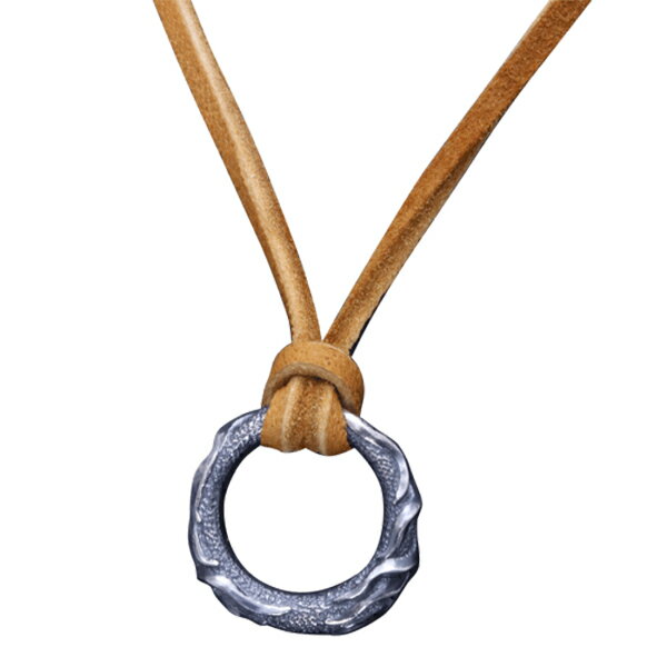 龍頭 いぶし 火焔リング ネックレス チェーン付き ペンダント メンズ シルバー シルバーネックレス メンズネックレス 火炎 炎 シルバー950 男性 彼氏 伝統技法 ギフト 人気 おしゃれ ブランド(4)