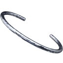 龍頭 直径3mm 丸鎚目バングル Round bar バングル メンズ シルバー シルバーバングル メンズバングル シルバー925 シルバー950 男性 彼氏 ...