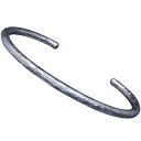 龍頭 直径3mm 岩石丸鎚目バングル Round bar バングル メンズ シルバー シルバーバングル メンズバングル シルバー925 シルバー950 男性 彼...