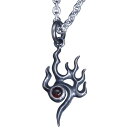 龍頭 迦楼羅炎ペンダント R 天然石付 燻し仕上げ ペンダント ネックレス ペンダント メンズ シルバー シルバーネックレス メンズネックレス 天然石 シルバー...