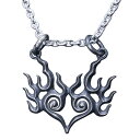 龍頭 双迦楼羅炎ペンダント 壱燻し仕上げ ペンダント ネックレス ペンダント メンズ シルバー シルバーネックレス メンズネックレス 天然石 シルバー925 シ...