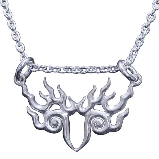 龍頭 双迦楼羅炎ペンダント 弐白仕上げ ペンダント ネックレス ペンダント メンズ シルバー シルバーネックレス メンズネックレス 天然石 シルバー925 シルバー950 男性 彼氏 女性 彼女 伝統技法 ギフト 人気 おしゃれ ブランド(4)