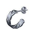 龍頭 ツイスト ピアス 1P 片耳用 メンズ シルバー シルバーピアス フープピアス メンズピアス シルバー950 男性 彼氏 伝統技法 ギフト 人気 おしゃれ ブランド リング