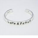 SAINTS セインツ LOVE&PEACEメンズバングル シルバー925 シルバーアクセサリー 銀 SV925 スターリングシルバー シルバーブレスレット シルバーバングル 腕回り 手首 手元 腕元 人気 ブランド アクセサリー ギフト プレゼント おしゃれ ストリート