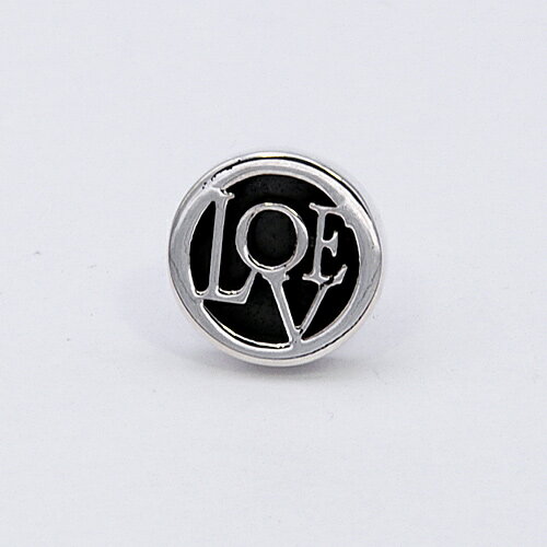 楽天新宿 銀の蔵 シルバーアクセサリーSAINTS セインツ ブラック LOVE ピアス 1P 片耳用 メンズ シルバーピアス シルバー925 シルバー シルバーアクセ メンズピアス スタッドピアス スタッズ 男性 男性用 彼氏 丸 メッセージ ラブ ブラック 黒 記念日 誕生日 ギフト プレゼント 人気 ブランド