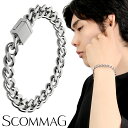 SCOMMAG スムースカーブ ステンレス 喜平 チェーン ブレスレット Lサイズ 喜平チェーン きへい メンズブレスレット ブレス サージカルステンレス 金属アレルギー アレルギーフリー メンズ 男性 彼氏 夫 旦那 誕生日 記念日 プレゼント 人気 ブランド おしゃれ(4)