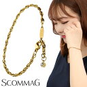 SCOMMAG ステンレス ゴールド チェーン ブレスレット Sサイズ レディースブレスレット ブレス サージカルステンレス 金属アレルギー アレルギーフリー ...
