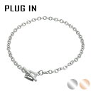 PLUG IN ステンレス スクエア T字バー ブレスレット サージカルステンレス 金属アレルギー アレルギーフリー ステンレスブレスレット 腕輪 四角形 シルバー 上品 綺麗 きれい 大人 シンプル スマート かっこいい メンズ 男性 彼氏 息子 夫 プレゼント 人気 ブランド