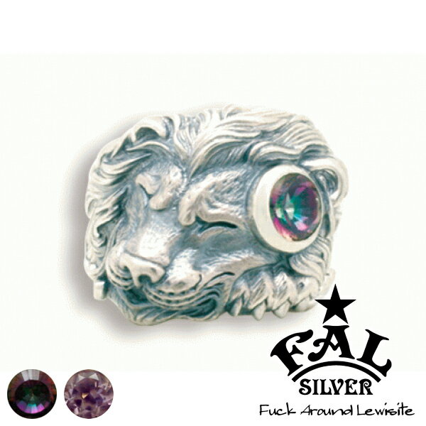 F.A.L スリーピングライオンリング グリッター リング ライオン 獅子 炎 火 アメシスト ミスティッククォーツ 天然石 エフエイエル リング 指輪 シルバー925 銀 シルバーアクセサリー メンズ レディース 男性 女性 アクセサリー ギフト プレゼント