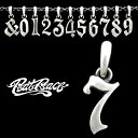 RAT RACE ラットレース R.A.W ナンバートップ Sサイズ 数字 シルバー ペンダントトップ チェーンなし ナンバー フォント モチーフ アクセサリー...