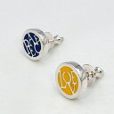 SAINTS セインツ PEACE LOVE ピアス 1P 片耳用 メンズ シルバーピアス シルバー925 シルバー シルバーアクセ メンズピアス スタッドピアス スタッズ 男性 男性用 彼氏 丸 メッセージ ピース ブルー 記念日 誕生日 ギフト プレゼント 人気 ブランド