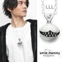smile_mammy チェシャ猫 スマイルボール LLL ネックレス ペンダント ペンダントトップ チャーム シルバー925 ニヤニヤ スマイル 笑顔 歯 口 不気味 ホラー ダーク グロテスク メンズ レディース 男性 女性 彼氏 彼女 誕生日 記念日 プレゼント ブランド スマイルマミー