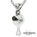 smile_mammy stare ドロップ ネックレス ペンダント ペンダントトップ ペンダントチャーム シルバー 925 雫 目 目玉 追視 義眼 不気味 ホラー ダーク グロテスク メンズ レディース 男性 女性 彼氏 彼女 誕生日 記念日 プレゼント 人気 おしゃれ