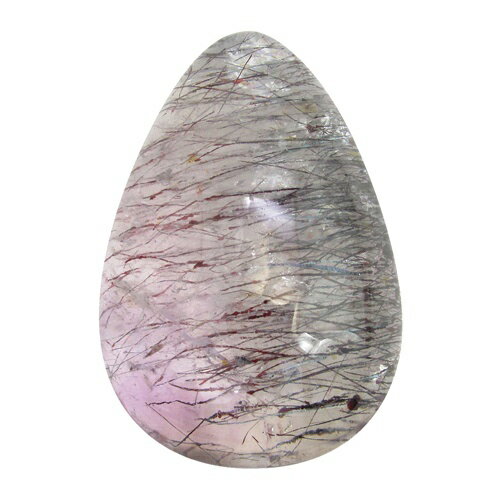 スーパーセブン 磨き 原石 ルース 裸石 約2.6cm カボション セイクリッドセブン 天然石 パワーストーン レピドクロサイトインクォーツ 水晶 希少 タンブ...