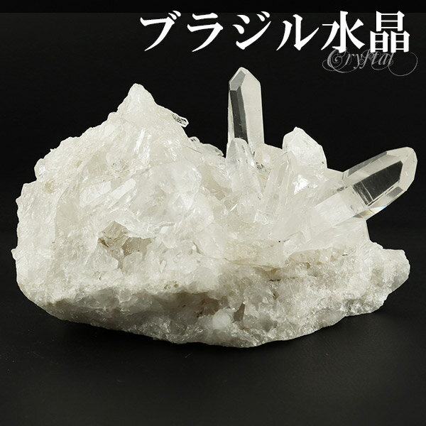 水晶 クラスター ブラジル ミナスジェライス コリント 産 約149g 水晶クラ...