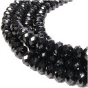 ブラックスピネル 6×4mm 天然石 ビーズ ボタンカット 8玉セット 粒売り パワーストーン バラ売り ビ-ズ パーツ 尖晶石 天然石ビーズ 天然石パーツ プ...