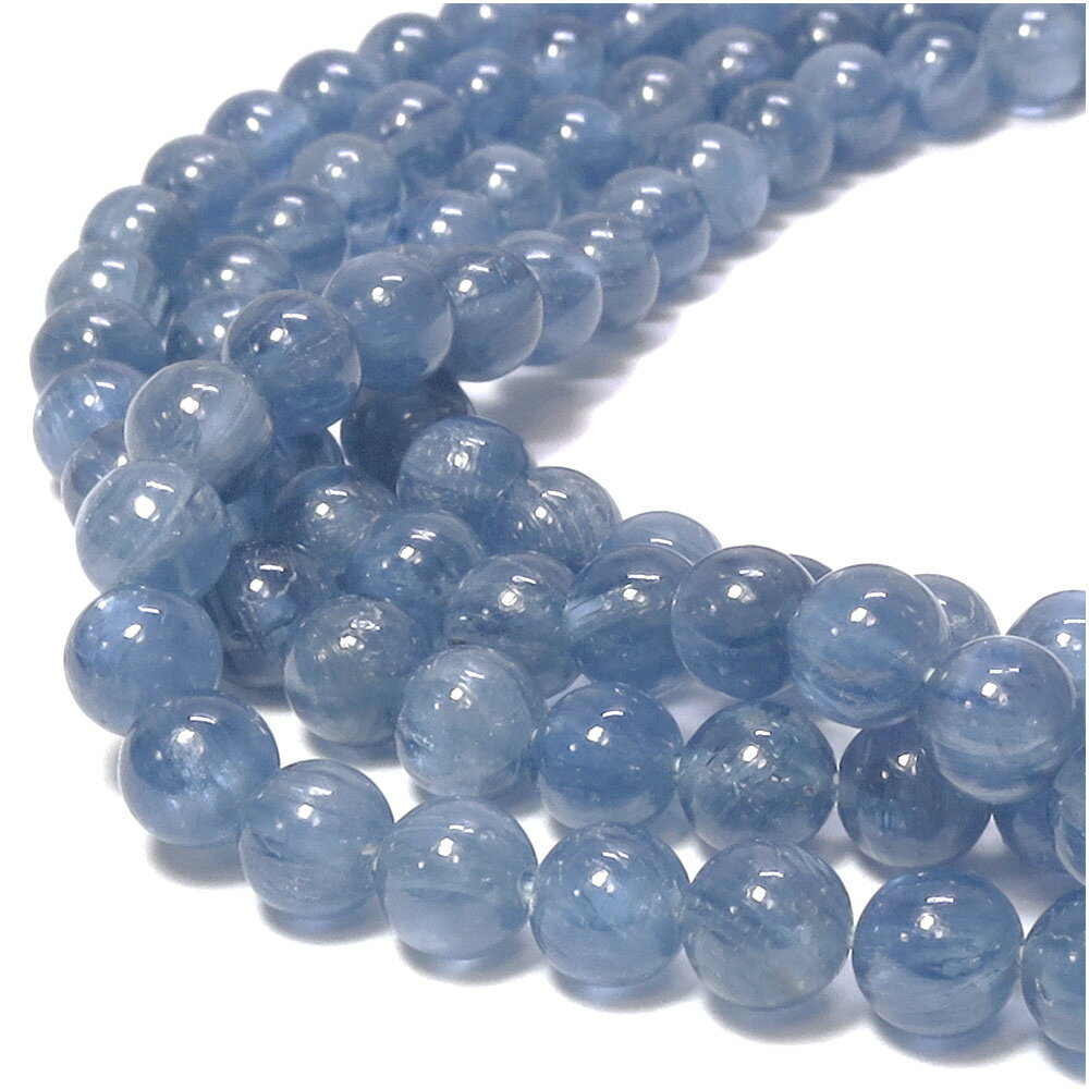 カイヤナイト 4mm 天然石 ビーズ 丸玉 10玉セット 粒売り パワーストーン バラ売り ビ-ズ パーツ 藍晶石 天然石ビーズ 天然石パーツ クリスマス プレ...