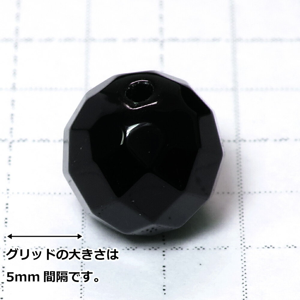 オニキス 10mm 天然石 ビーズ 64面カッ...の紹介画像3