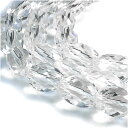 水晶 10mm 天然石 ビーズ オーバルカット 4玉セット 粒売り パワーストーン バラ売り ビ-ズ パーツ 水晶 天然石ビーズ 天然石パーツ プレゼント 人気